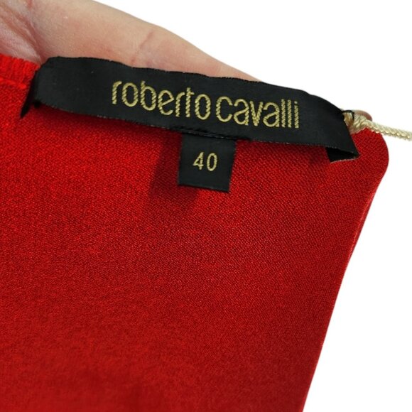 NWT Archival 2000s Roberto Cavalli Belted Stretch Knit Cardigan Velvet Belt NOS - Picture 6 of 11